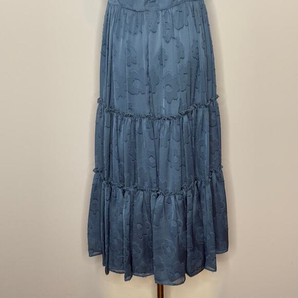 Sachin & Babi Chambray Blue Dalia Floral Dress Size 8 - Picture 11 of 16